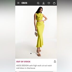 ASOS Yellow Maxi Dress